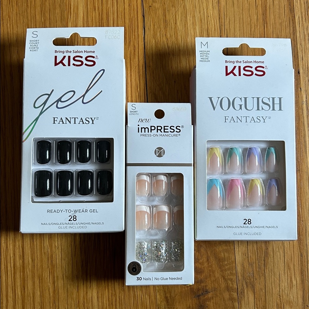 KISS Nail Art Set - Pastels, Black, French